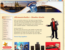 Tablet Screenshot of musiker-koeln.de